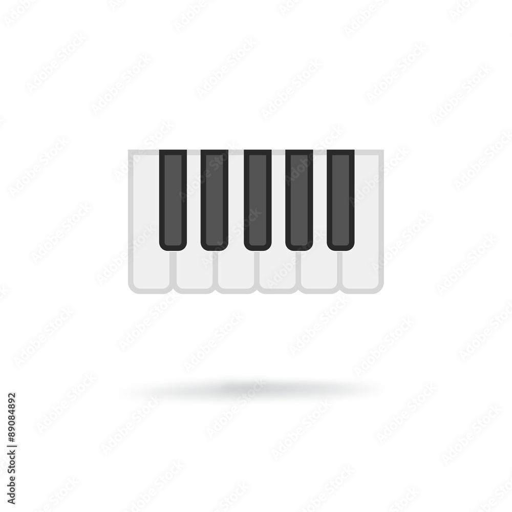 Octave, piano keys icon Octave, piano keys icon