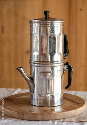 Cuccuma neapolitan Italian coffee pot  photo