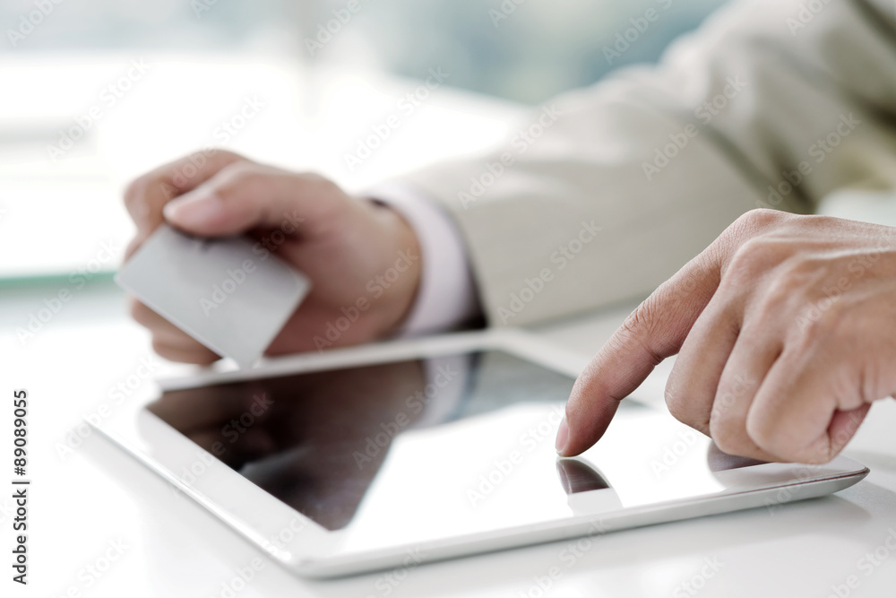 Using digital tablet Using digital tablet