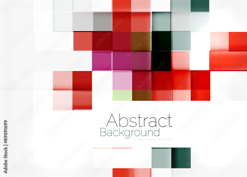 Square shape mosaic pattern design. Universal modern composition