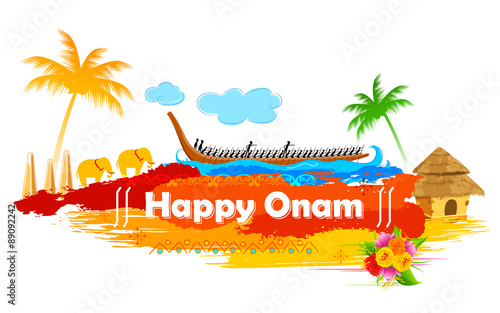 Boat Race of Kerla on Onam