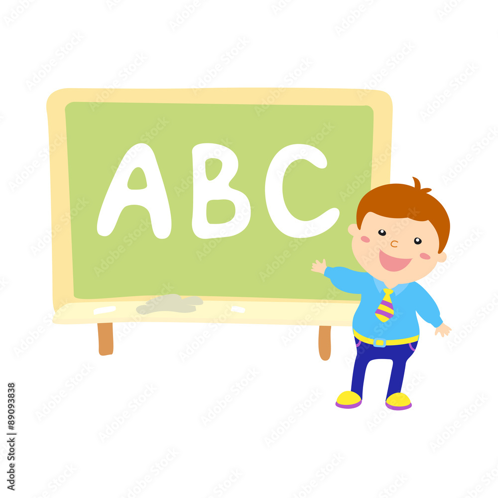 Illustration of Kids Holding Giant Letters Illustration of Kids Holding Giant Letters