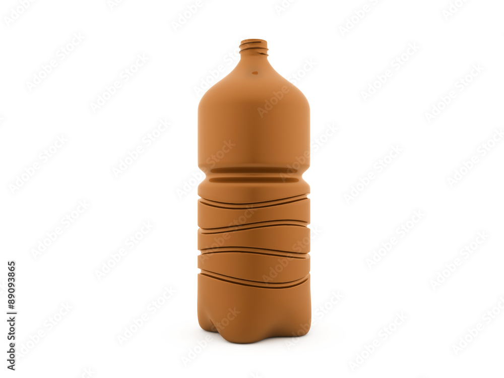 Plastic bottle rendered on white background Plastic bottle rendered on white background