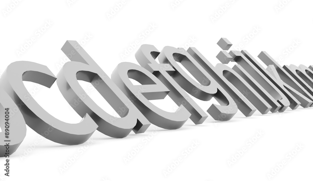 Alphabet concept rendered on white background Alphabet concept rendered on white background