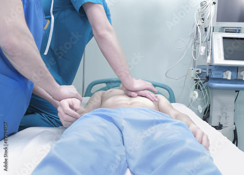 Patient cardiopulmonary resuscitation in the hospital © sudok1