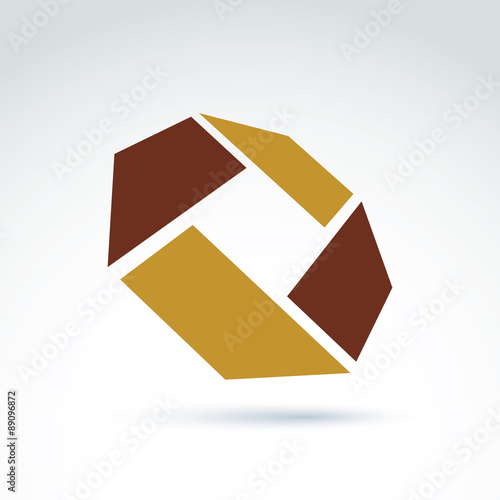 Free Download Abstract 3D  icon, abstract symbol, vector graphic design elemen - GFXLoad