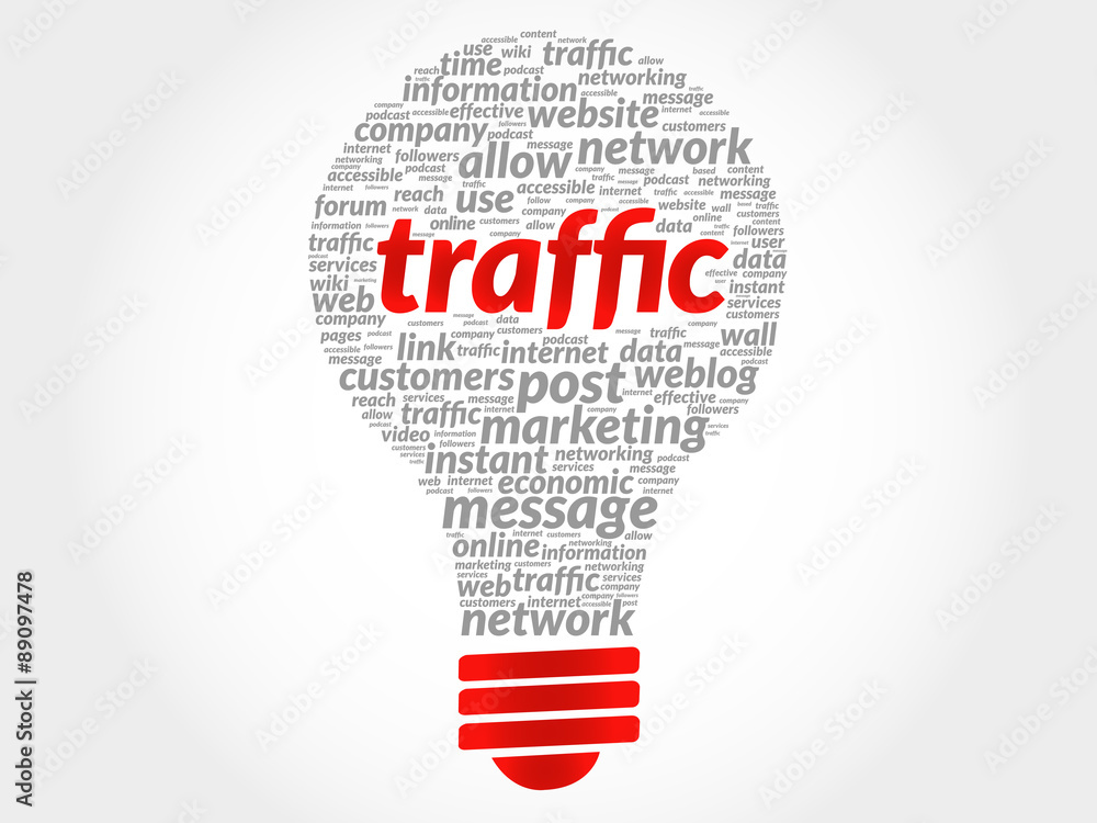 Traffic bulb word cloud, business concept Traffic bulb word cloud, business concept