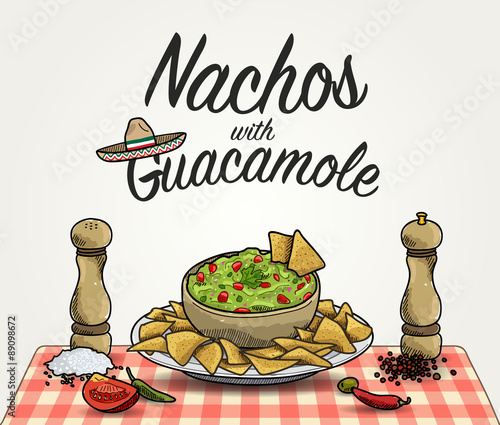 Nachos with Guacamole