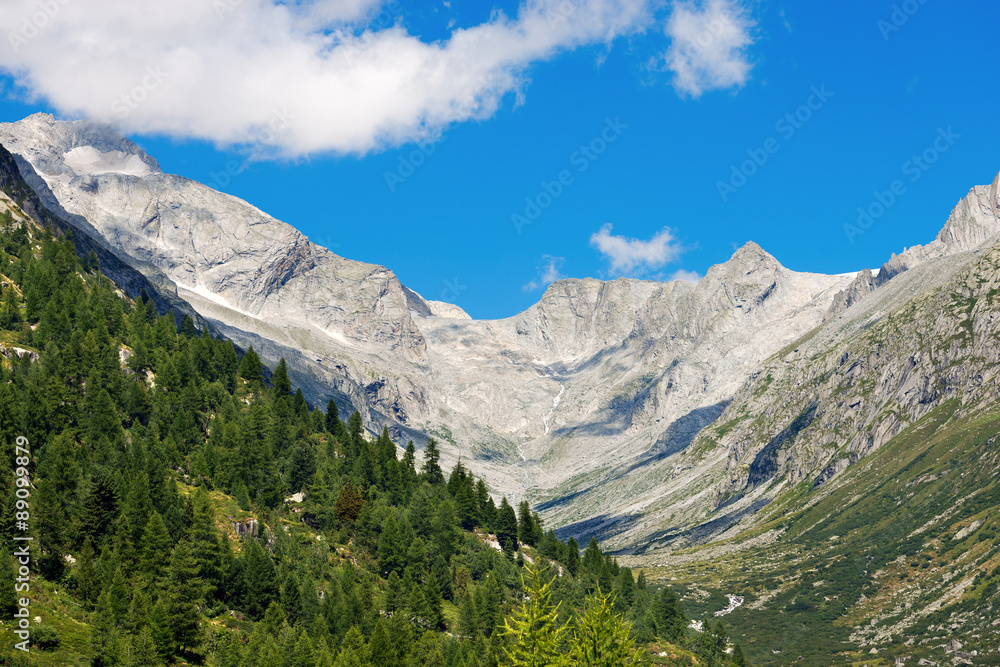 National Park of Adamello Brenta - Italy / Peaks and source of the Chiese River in the National Park of Adamello Brenta. Trentino Alto Adige, Italy