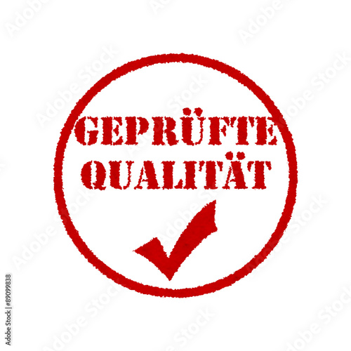 Stempel geprüfte Qualität