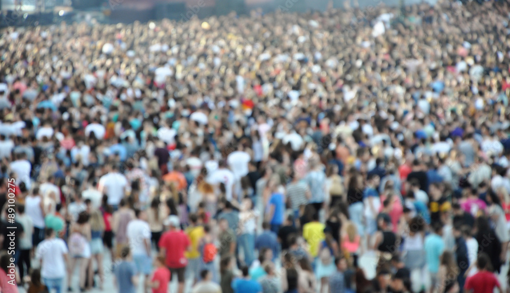 Obraz premium Blurred crowd at a concert