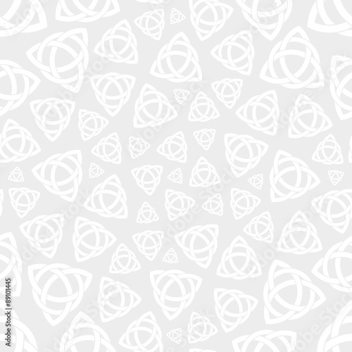 Seamless Celtic Trinity Knot Pattern Vector Wallpaper