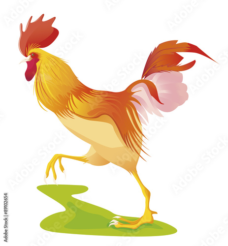 Coq marchant