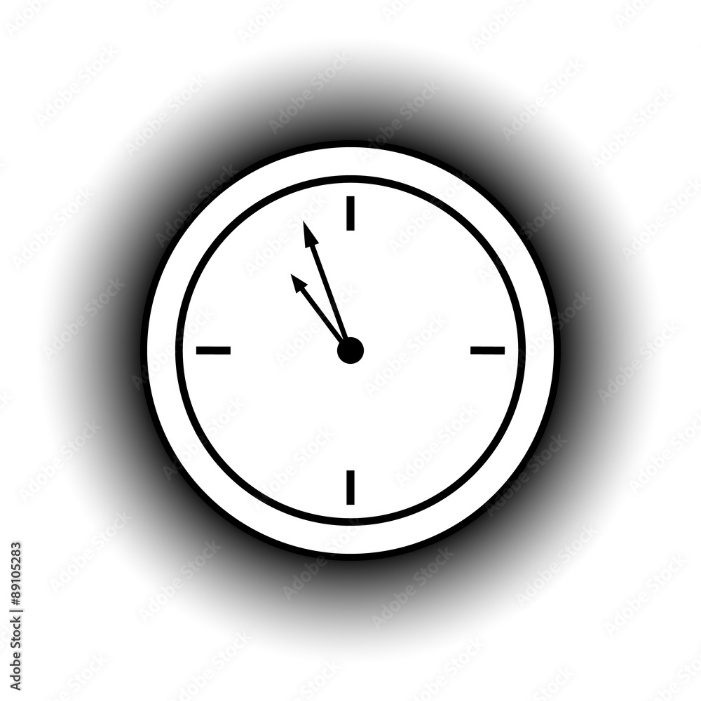 Clock button. Clock button.