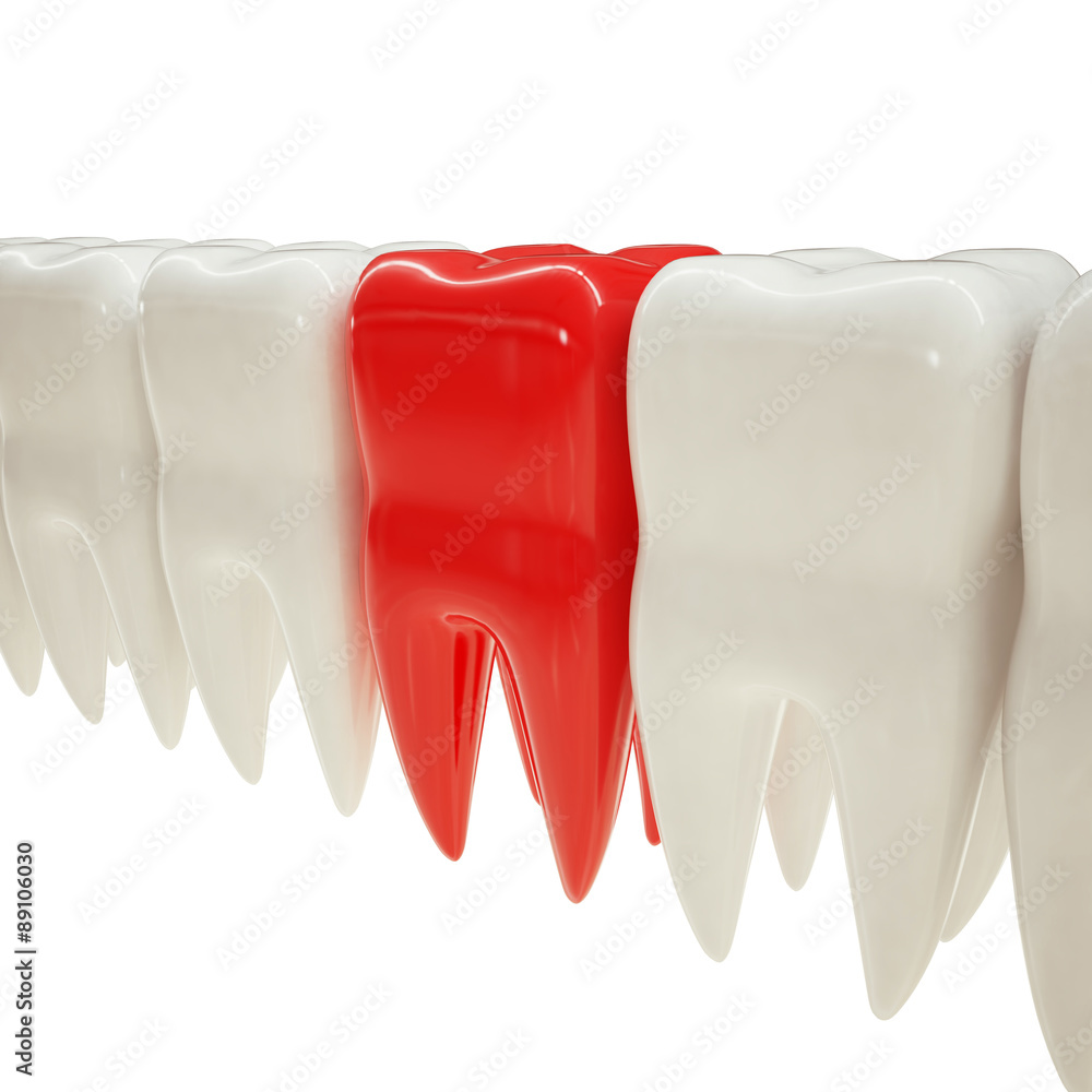 3d illustration of a tooth 3d illustration of a tooth