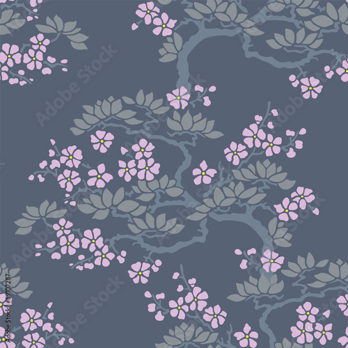 seamless japanese plum blossom wallpaper