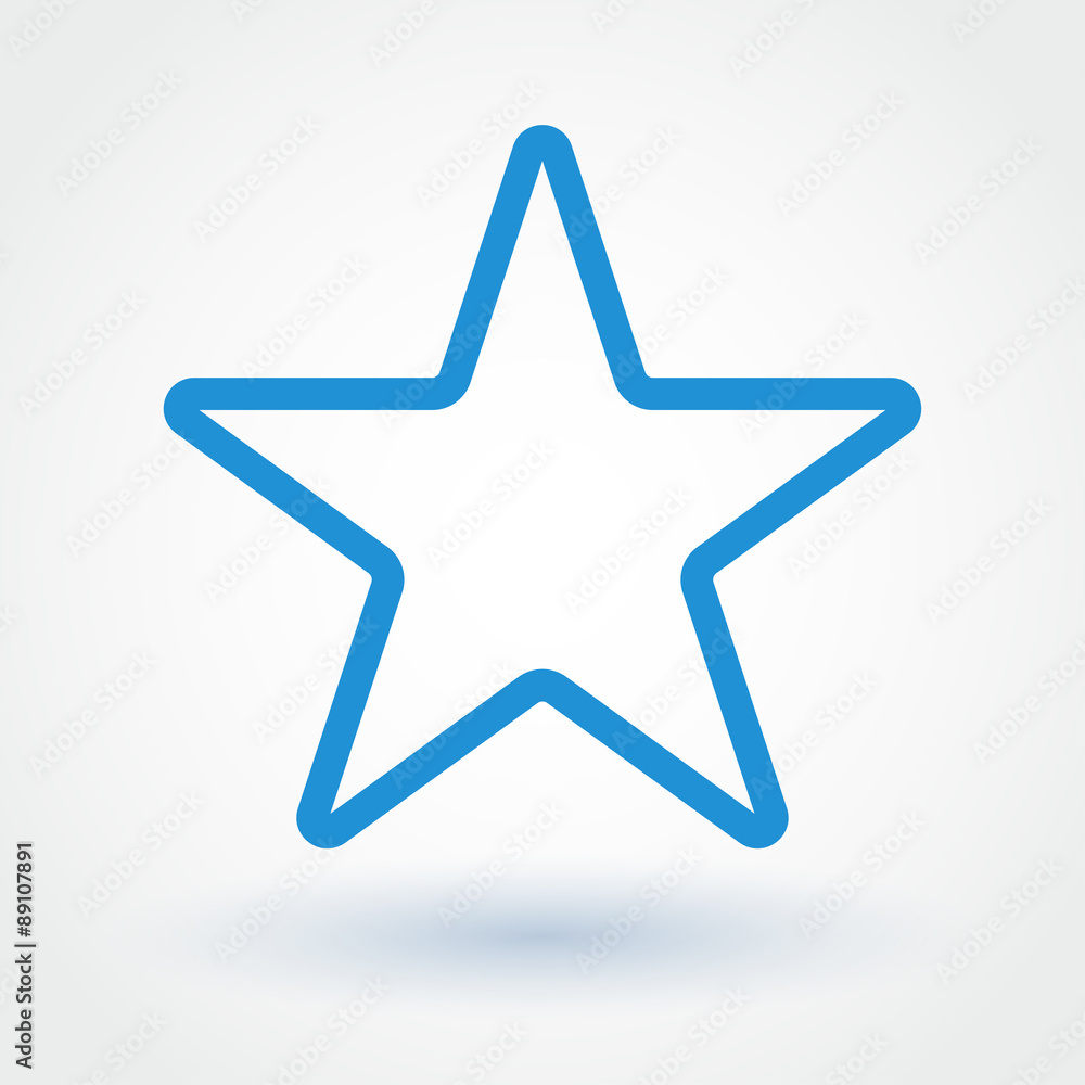 Obraz premium Star flat icon
