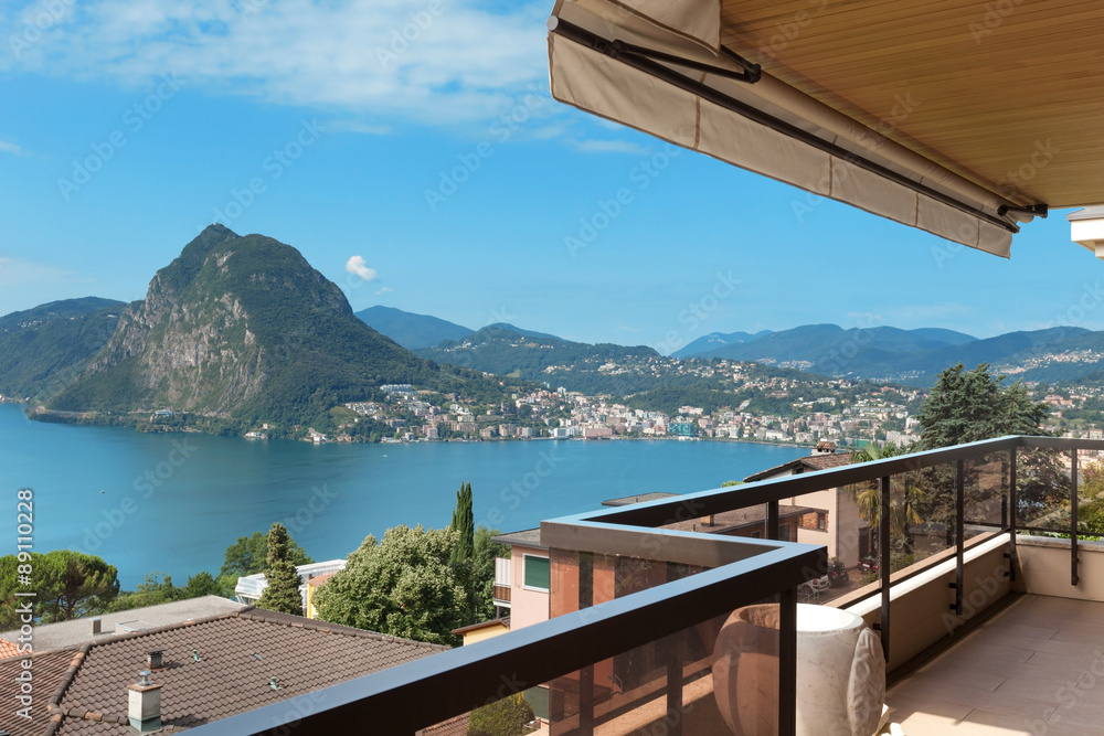 Obraz premium Lake Lugano view
