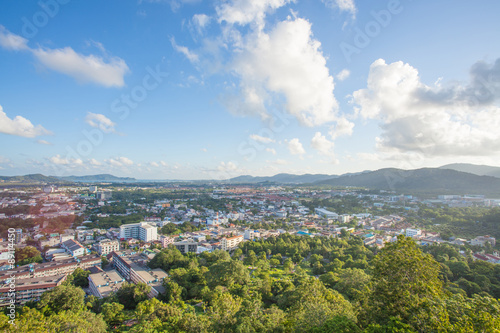 Phuket Town top view from Khao Rang hill © bankuma