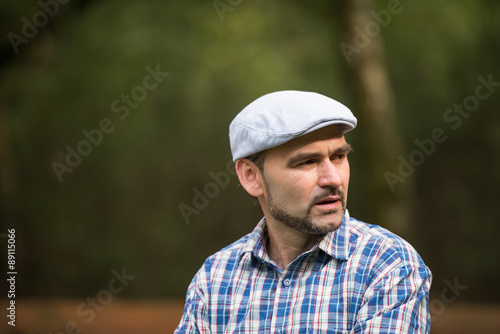 man with cap