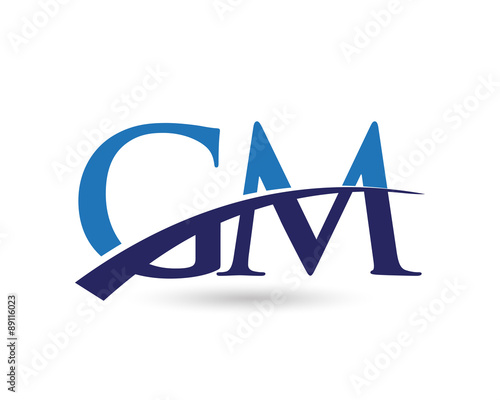 GM Logo Letter Swoosh