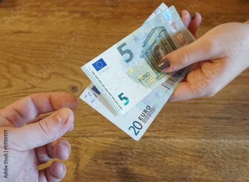 Wallpaper Mural Geldübergabe bezahlen in Euro Torontodigital.ca