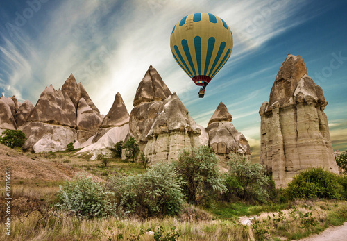 Turkey. Hot air balloons in Cappadocia