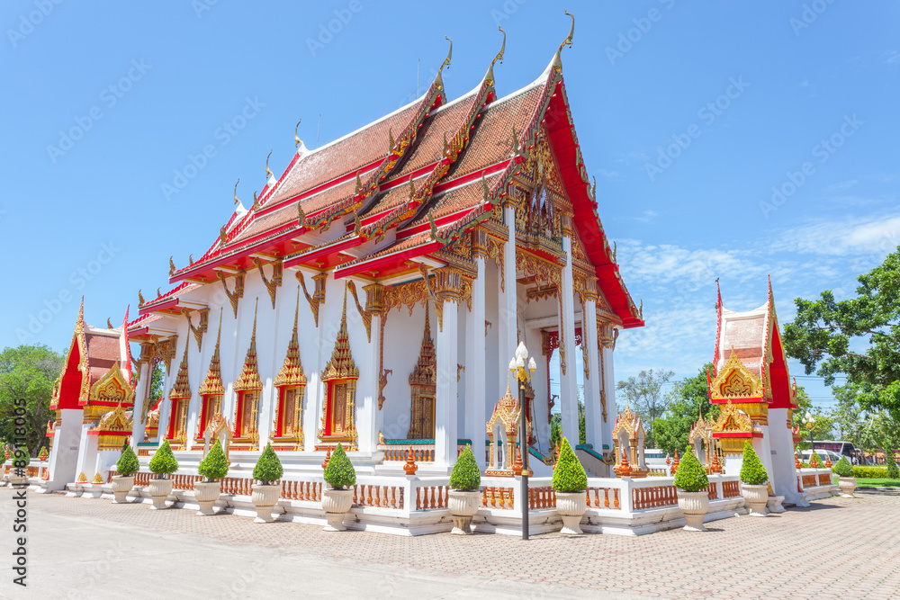 The Wat Chalong Buddhist temple in Chalong, Phuket, Thailand