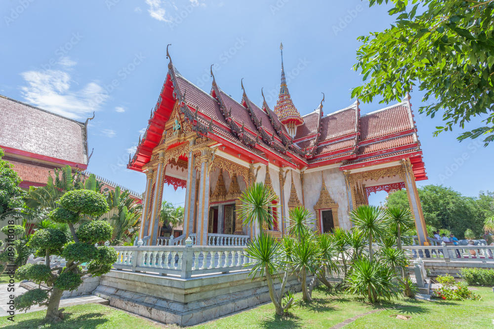 The Wat Chalong Buddhist temple in Chalong, Phuket, Thailand