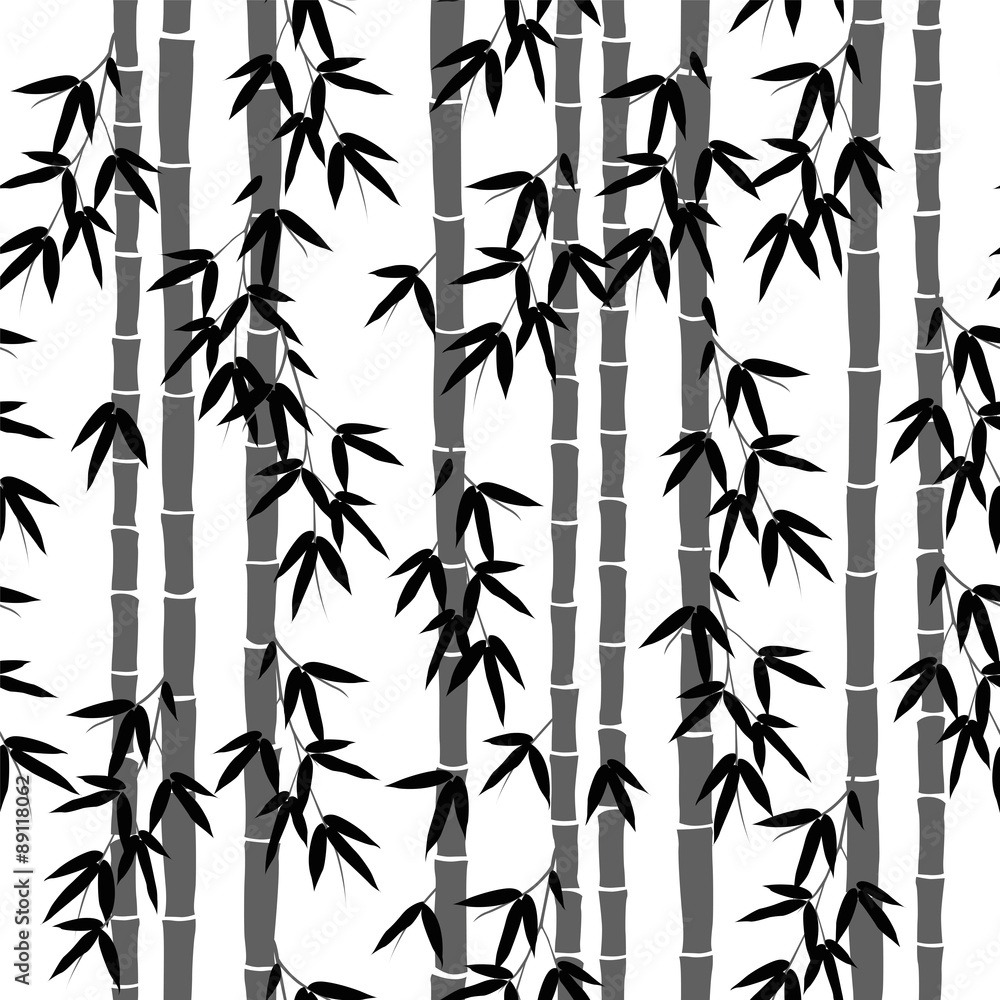 seamless bamboo wallpaper pattern vector de Stock Adobe Stock