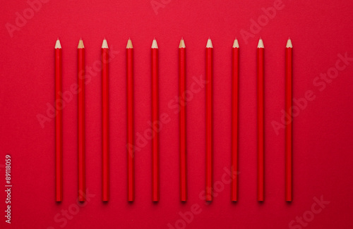 Red crayons