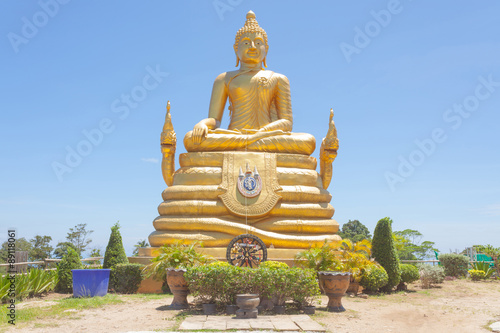 Obraz na płótnie Golden Buddha statue of Big Buddha w salonie