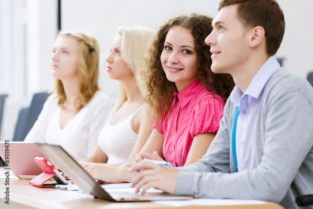 Fototapeta premium Students at lesson