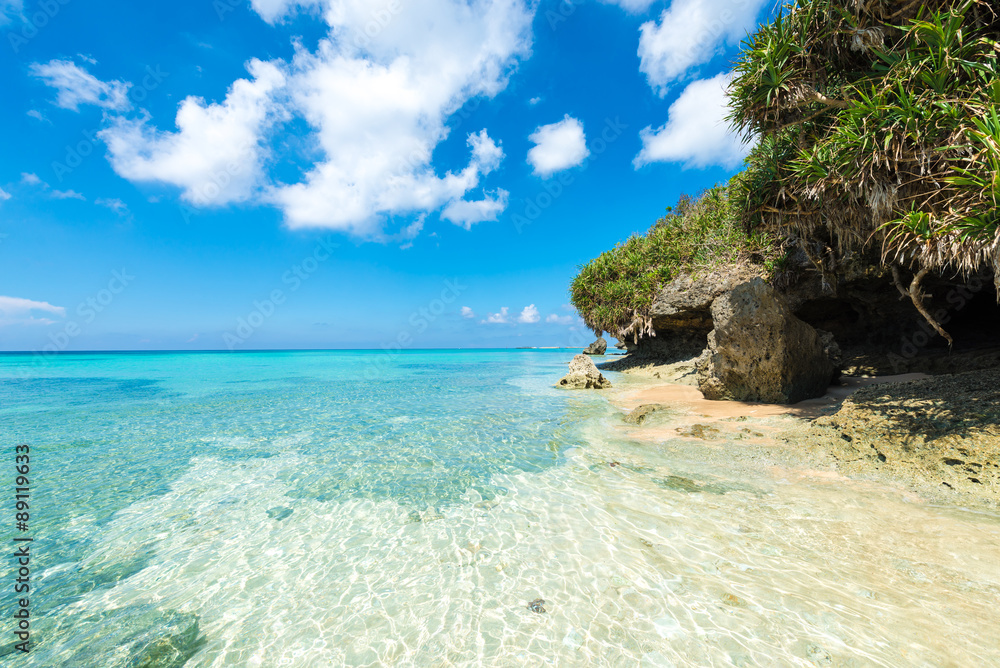 Fototapeta premium Beautiful coast, Okinawa, Japan