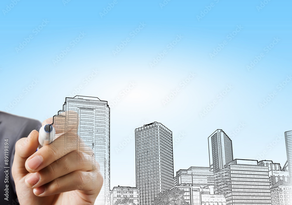 Fototapeta premium Architect design