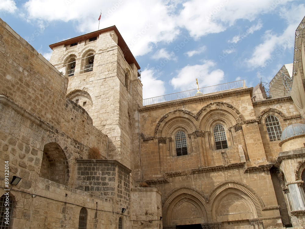 JERUSALEM, ISRAEL. Facade of Church of the Re
