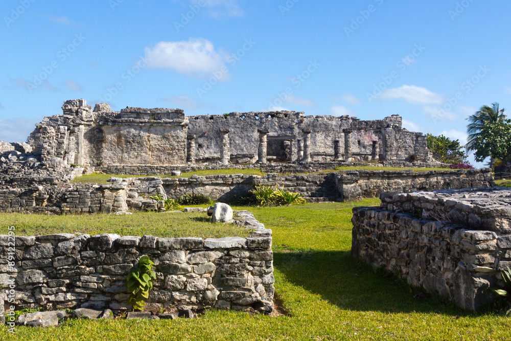 Ancient Mayan ruins in Tulum