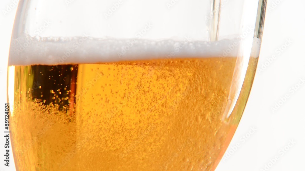 pouring beer into the glass, real time, locked down pouring beer into the glass, real time, locked down