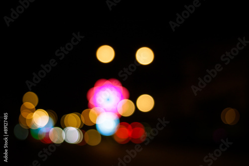 abstract dark bokeh lights background ,  defocused background, g © lovethekor