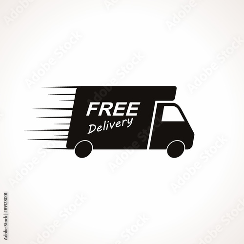 Icon shipments and free delivery