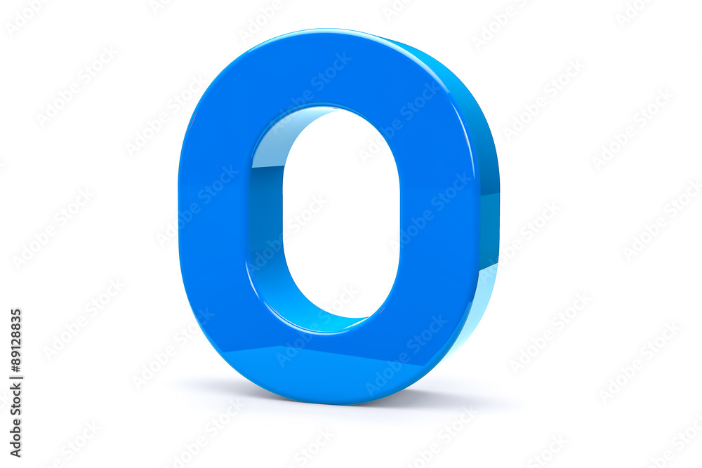 3D Shiny and Metal Isolated Number Zero Symbol. 3D Shiny and Metal Isolated Number Zero Symbol.