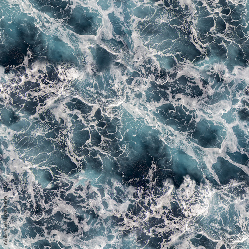Seawater with sea foam as seamless background photo