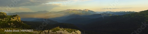 The mountain panorama
