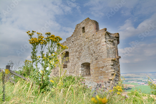 Der Desenberg mit Burgruine bei Warburg photo