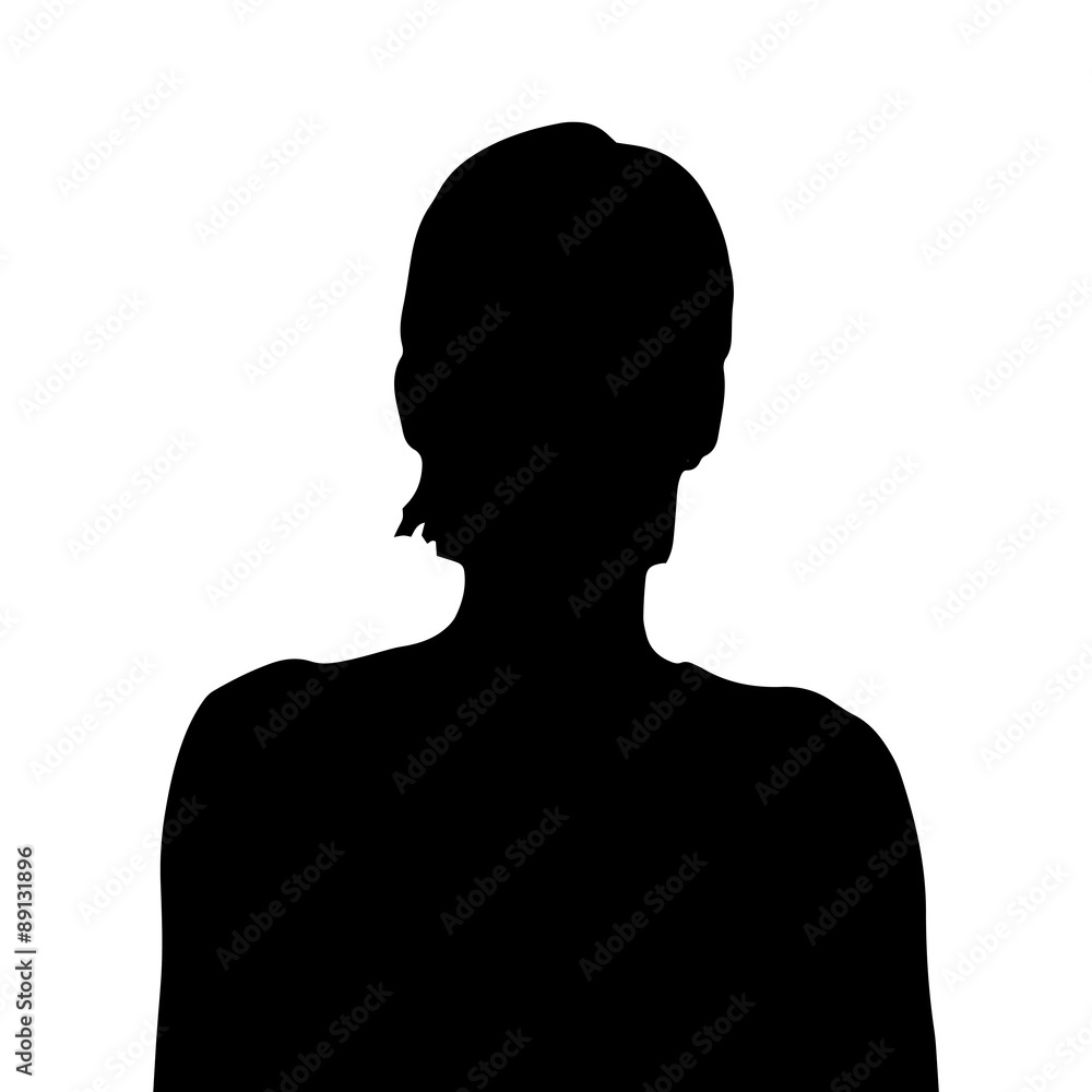 Vector silhouette of a woman. Vector silhouette of a woman.