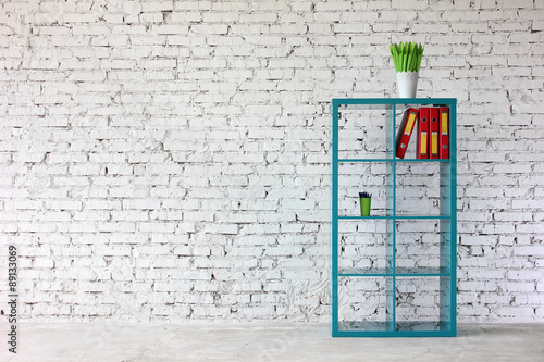 office desk with stationery set