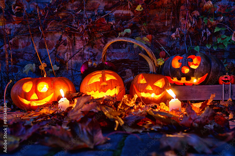 Obraz premium halloween karte 