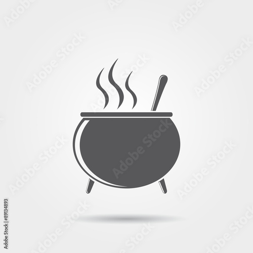 Halloween witch's cauldron icon