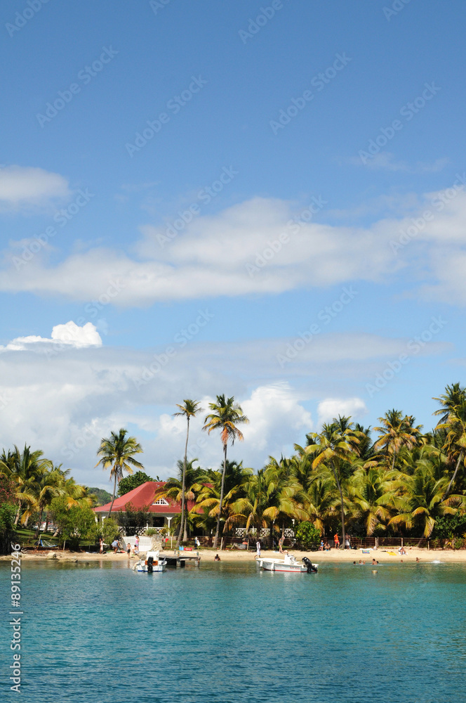 seaside of Les Saintes in Guadeloupe