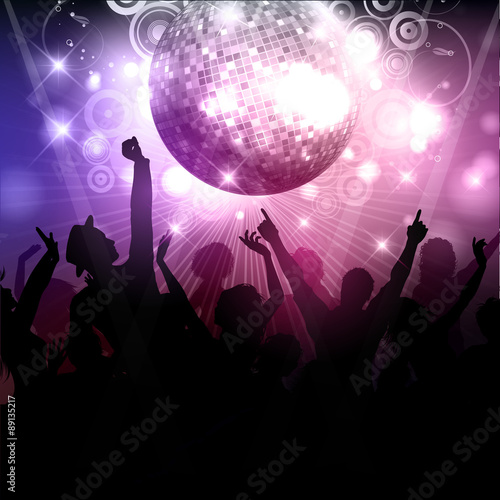 Party crowd background